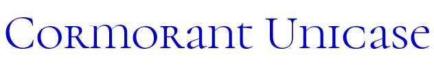 Cormorant Unicase шрифт
